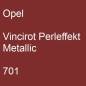 Preview: Opel, Vincirot Perleffekt Metallic, 701.